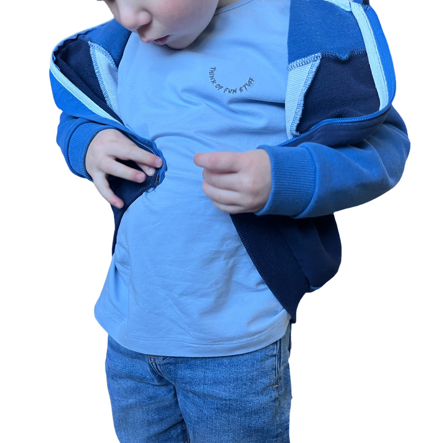 Longsleeve unisex licht pastel blauw