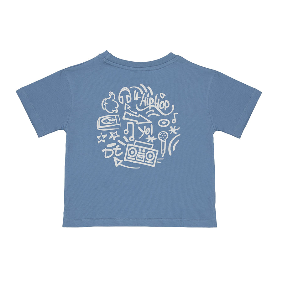 T-shirt Boys DJ - zachtgrijs blauw