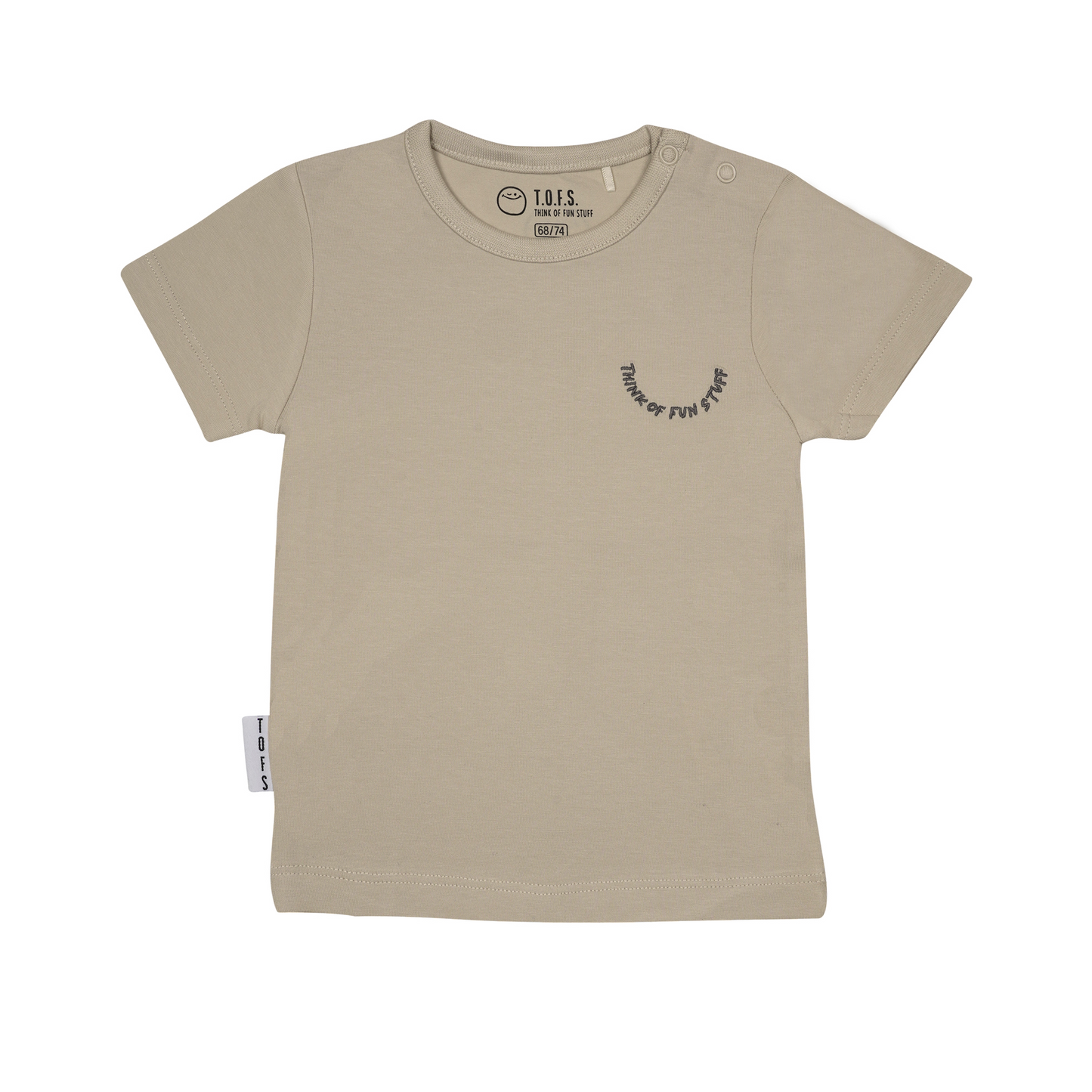 T-shirt unisex zacht beige
