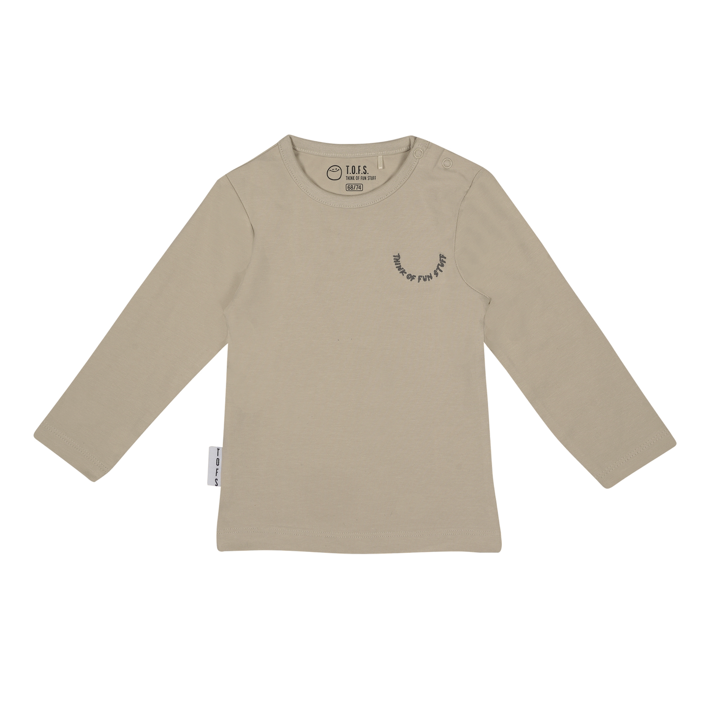 Longsleeve unisex zacht beige