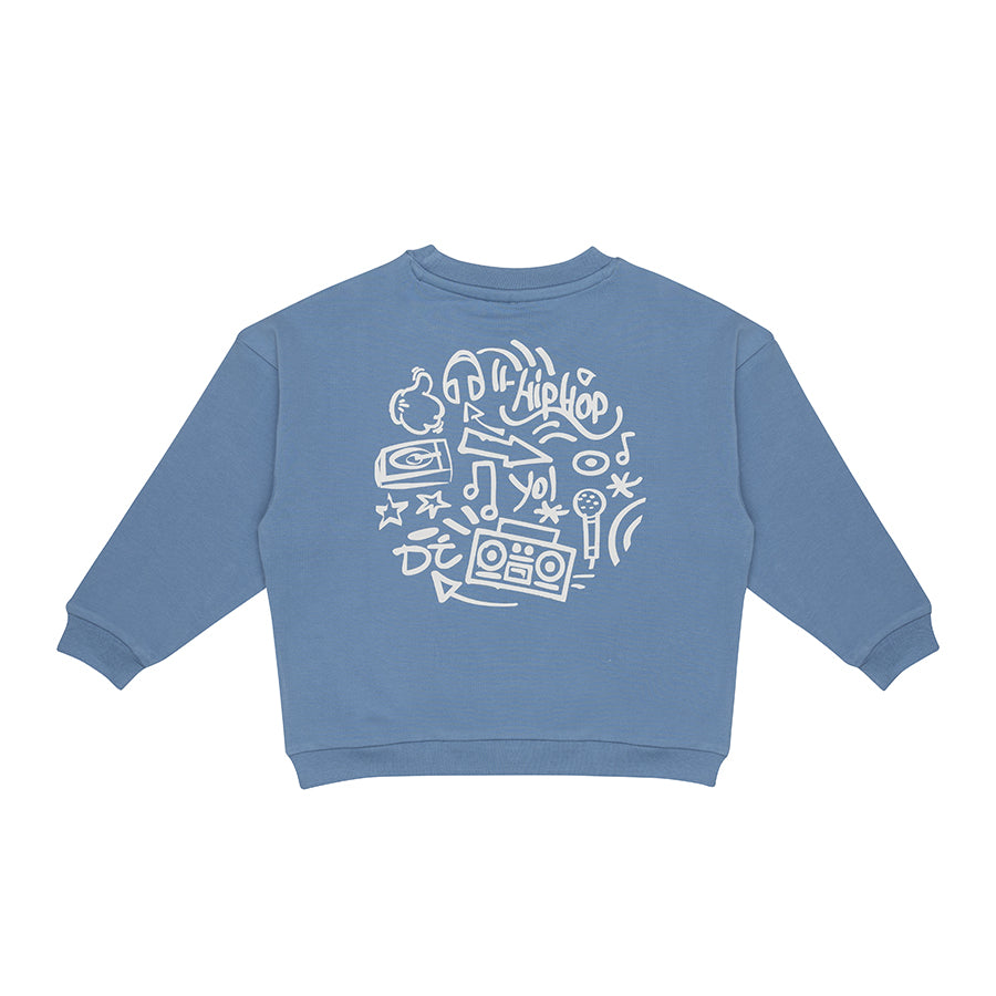 Sweater Boys DJ - zachtgrijs blauw