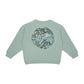Sweater Boys Graffiti - licht groenblauw