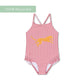 Rood/Wit gestreept Meisjes UV Badpak