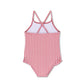 Rood/Wit gestreept Meisjes UV Badpak