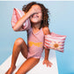 Rood/Wit gestreept Meisjes UV Badpak