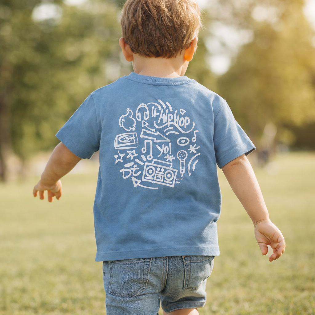 T-shirt Boys DJ - zachtgrijs blauw