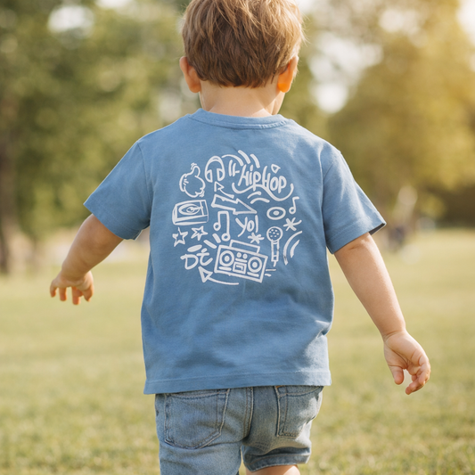 T-shirt Boys DJ - zachtgrijs blauw