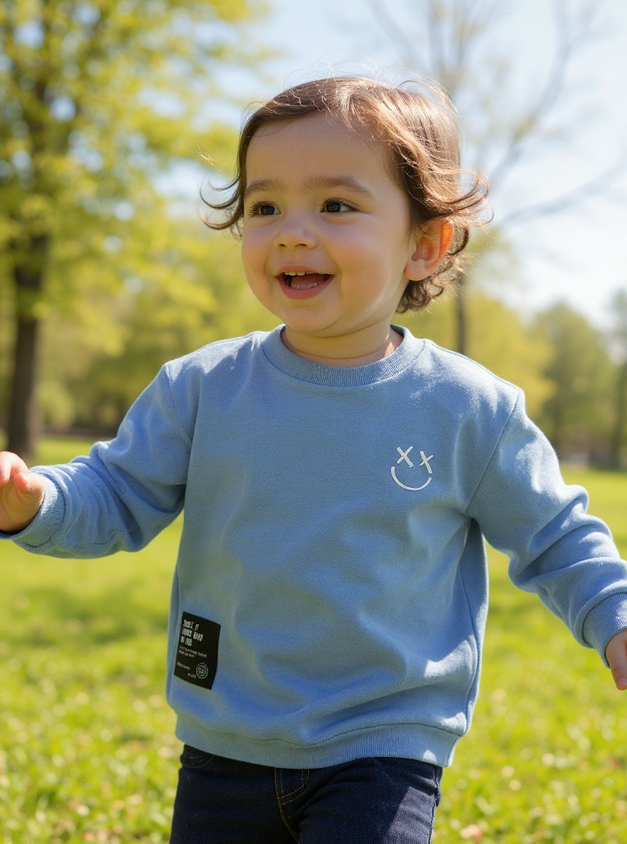 Sweater Boys DJ - zachtgrijs blauw