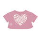 Crop t-shirt Girls Wild Heart -  zacht paars